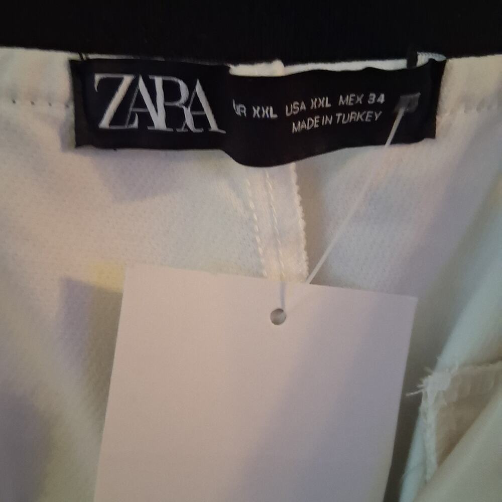 Zara White Ankle Pants Minimalist Capsule Preppy - Picture 7 of 7